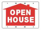Stock Open House Signs