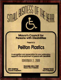 Business of the Year 2009 Peliton Plastics Business of the Year 2009 Peliton Plastics