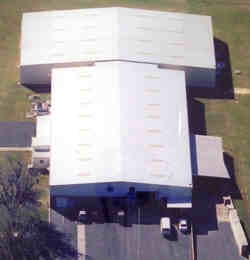 Aerial view of the Peliton building