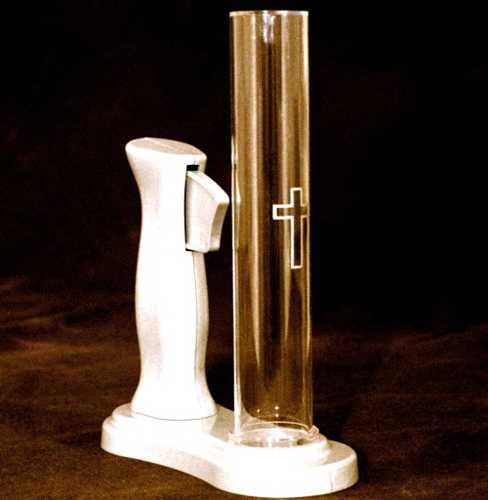 Communion Host Dispenser molded and pad printed by Peliton